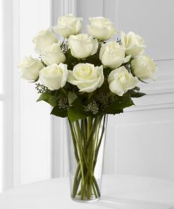 12 White Roses Arrangements