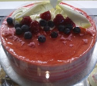 Raspberry Mousse Cake