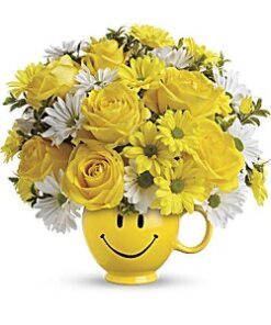 smiley face arrangement