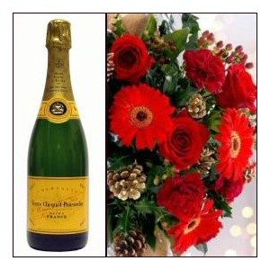 French Champagne With Flowers Chocolate Vancouver Florist